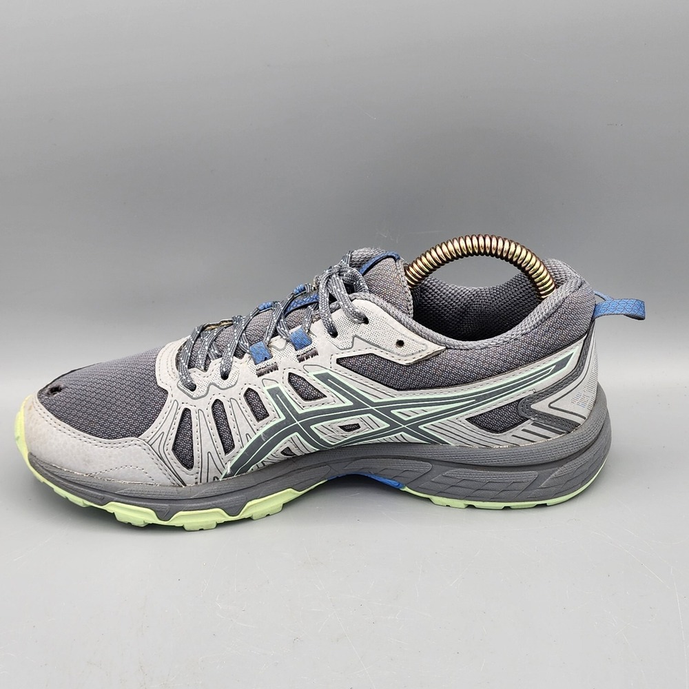 Asics Gel Venture 7 Women's Size 7.5 Gray Mint Green Running Shoes 1012A476 - Picture 6 of 12